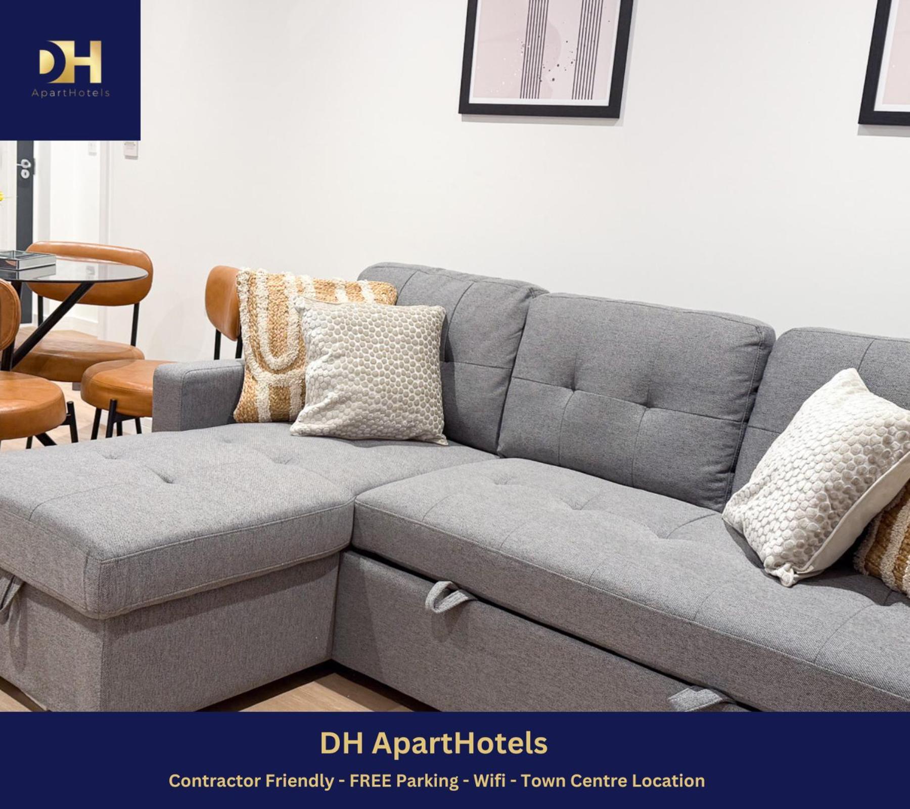 Spacious Modern 1 Bed Apartments In St Neots - Perfect For Contractors & Professionals - Free Parking - Wifi - Fully Equipped Kitchen - Smart Tv Ideal For Work Stays And Long Projects エクステリア 写真